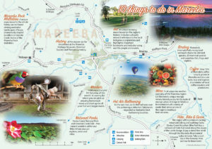 Double sided A4 tourist maps for Mareeba Heritage Centre